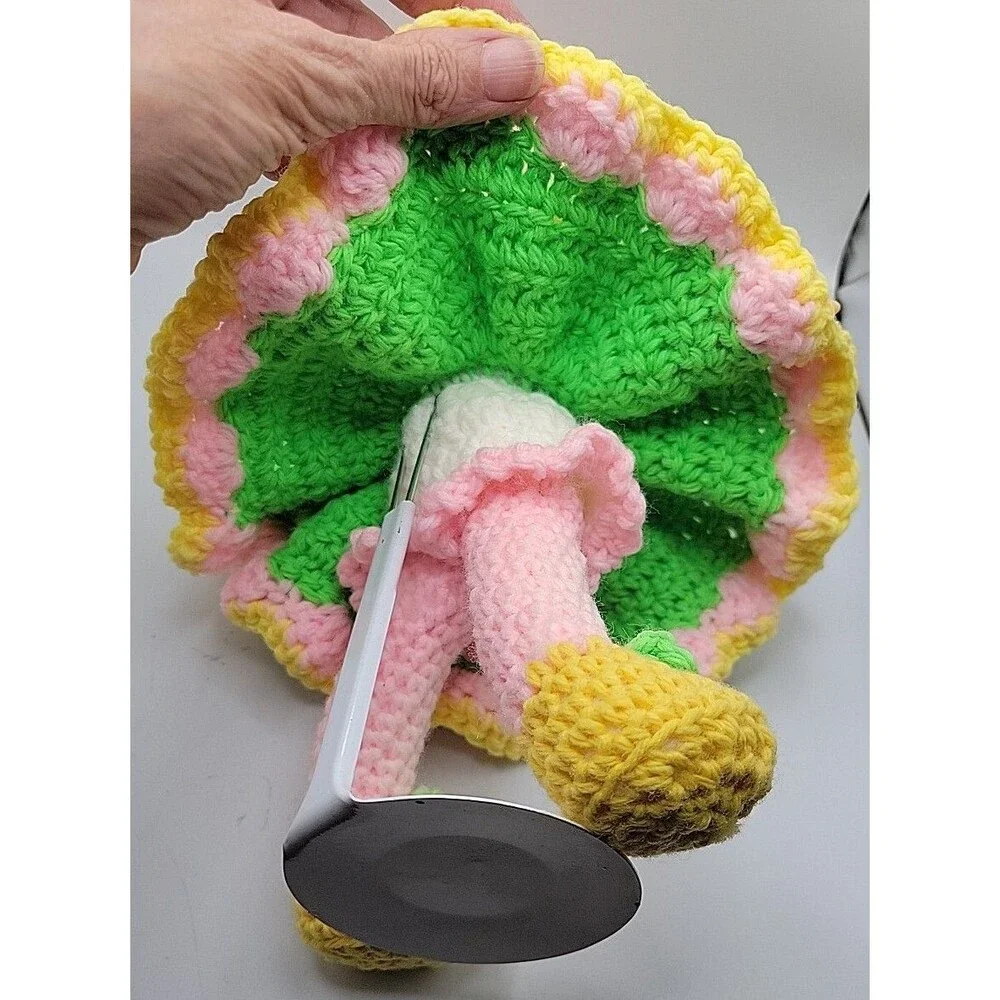 Hand Made Strawberry Shortcake Crocheted Doll Bubble Gum 12